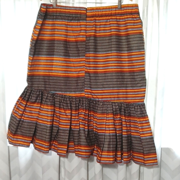 OFFURE Striped Assymetrical Skirt - Picture 3 of 7